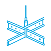 Chicago metal grid icon